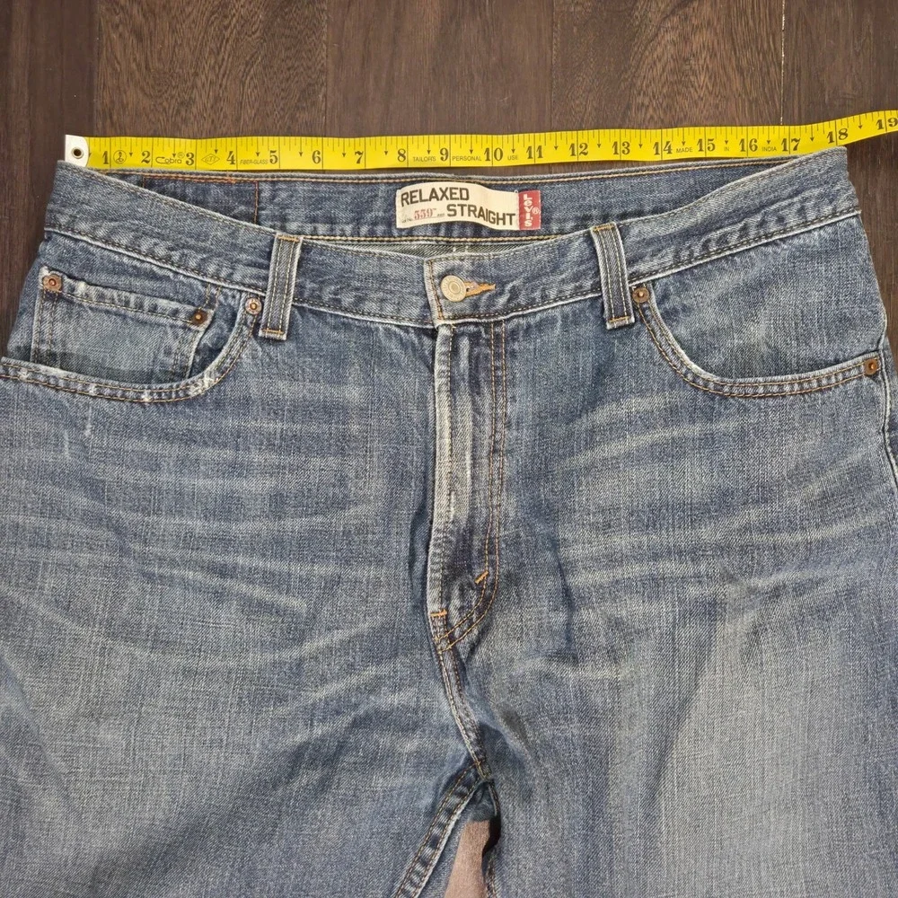 Vintage Y2K Levis 559 Denim Jeans 36x30  Distressed Relaxed Straight Hi-rise